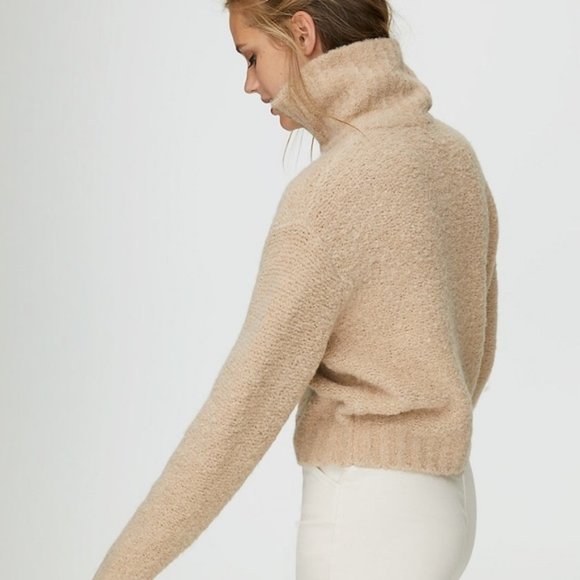 Aritzia Wilfred Free Gwyneth Cropped Quarter-zip Knit Sweater - Picture 8 of 15